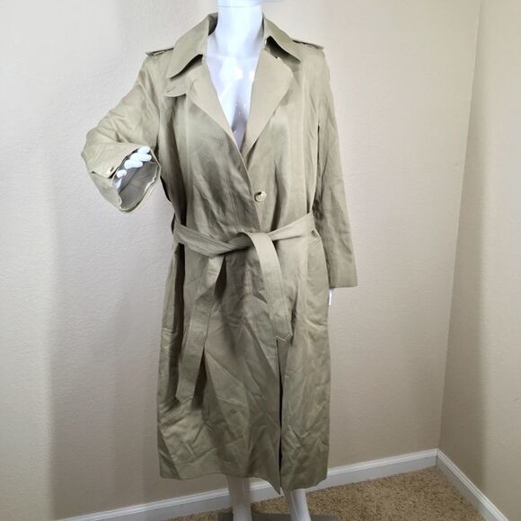 HELMUT LANG Cotton-Linen Trench Coat (A5) - Picture 1 of 5